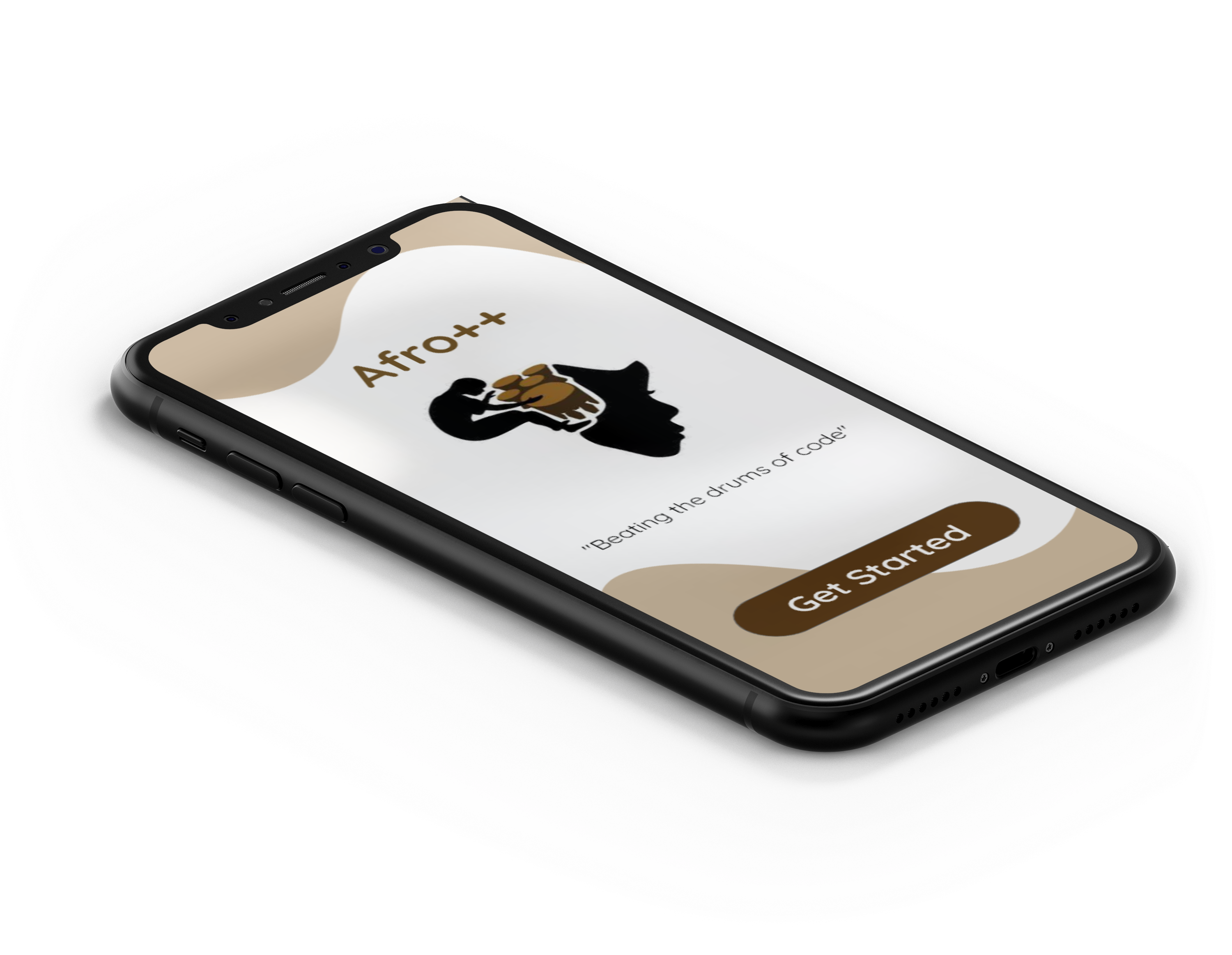 Mobile app mockup